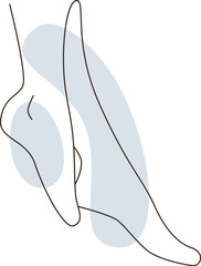Lined Female Legs