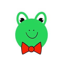 Frog Character With Bow Tie 