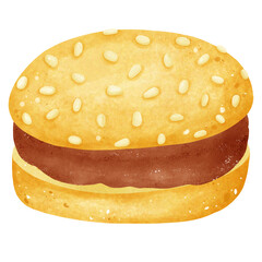 hamburger isolated
