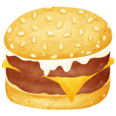 hamburger isolated
