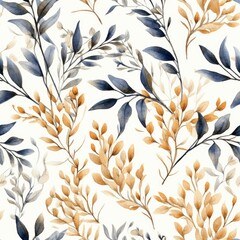Fototapeta na wymiar Seamless floral pattern background