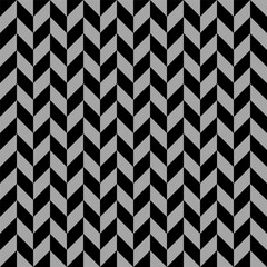 Zigzag geometric seamless pattern. Modern op art striped abstract background.