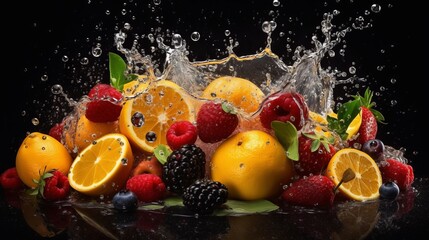 fruit in water, generativ ai