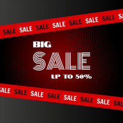 Ripped paper. Big sale banner, poster