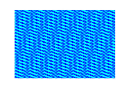 rechteckige fl&auml;che mit einem rautenf&ouml;rmigen blauen gitter, textiles netz, modern art,