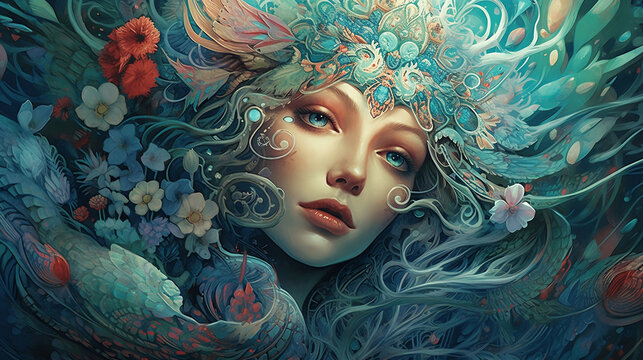 Undine Water Spirit - Generative AI