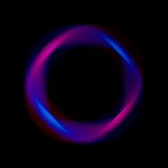 Neon circle design template