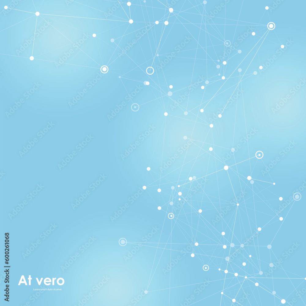 Poster Abstract plexus technology design. Background with contrast color. Connection vector illustration