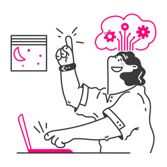 Cloud developer working on development