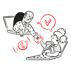 Businessman on a call with colleague