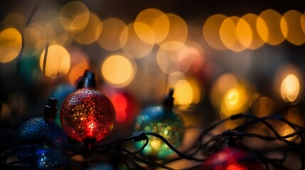Fototapeta na wymiar christmas tree lights