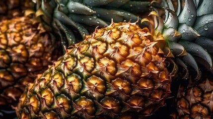 pineapple close up