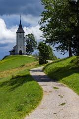 Fototapeta na wymiar The Church of St. Primož in Slovenia