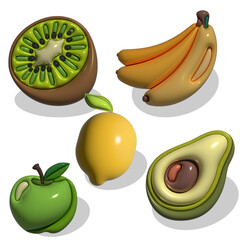 3D fruit