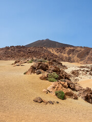 Area of the viewpoint of the San Jose Mines in the Teide National Park Tenerife