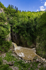 Fototapeta na wymiar View of Skocjan Caves and surrounding area (Slovenia)