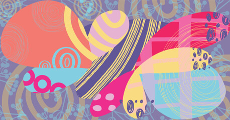 colorful background with circles