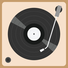 illustration of a gramophone record