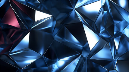 metallic polygonal texture abstract geometric background wallpaper ai generative