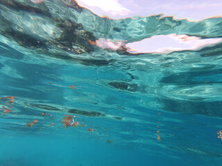 Underwater shot of sea water 