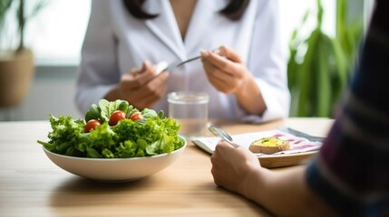 dietician consulting with a client generative ai