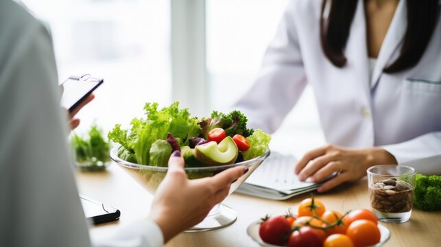 dietician consulting with a client generative ai