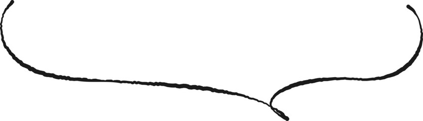 speech bubbles that look like they were handwritten with a fountain pen