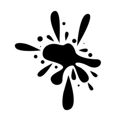 Water paint  solid splatter illustration