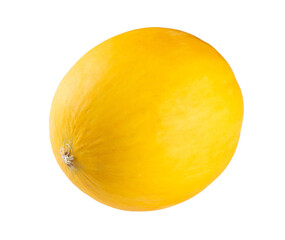 Yellow melon tropical fruit isolated with transparent background png