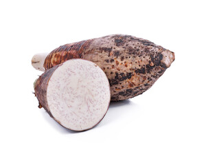 Obraz premium taro isolated on white background