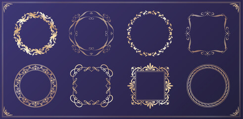 高級感のあるフレームデザインセット