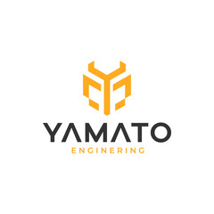 Strong logo combination of the letter Y and the  mask. It is suitable for use for engineering logos and the like.