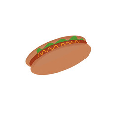 hot dog with mustard