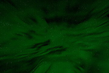Green northern light pattern