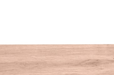 wooden table top isolated on empty white background