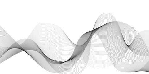 Abstract wavy curve lines technology, business and banner background. 