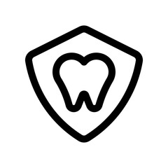 Editable dental protection vector icon. Dentistry, healthcare, medical. Part of a big icon set family. Perfect for web and app interfaces, presentations, infographics, etc