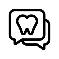 Fototapeta premium Editable dentist consultation vector icon. Dentistry, healthcare, medical. Part of a big icon set family. Perfect for web and app interfaces, presentations, infographics, etc