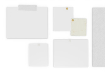 Moodboard with home decorations