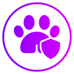pet insurance gradient icon