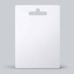 realistic white alkaline AA batteries in blister packed icon set. Design template for branding, mockup. Closeup isolated on white background. 3D illustration, 3D rendering.