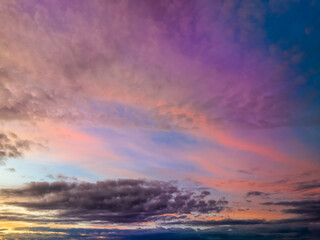 Fototapeta na wymiar Sunrise skyscape with clouds