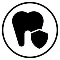 dental insurance glyph icon