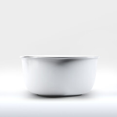 Instant Food Bowl Mock-Up 3D illustration. 3D rendering. food.