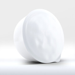 Instant Food Bowl Mock-Up 3D illustration. 3D rendering. food.