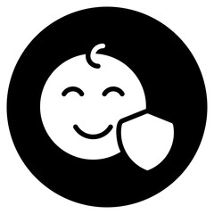 baby glyph icon