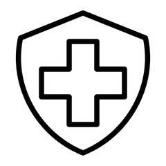 Obraz premium medical insurance line icon