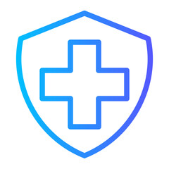 medical insurance gradient icon