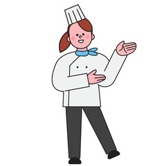 A pastry Chef Who makes desserts