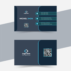 Business card design template, Clean professional business card template, visiting card, business card template.